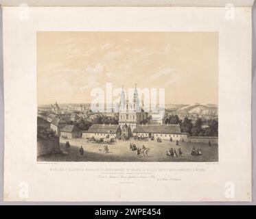 Missionnaires d'église avec vue sur Vilnius et ses environs ; Adam, Victor (1801-1866), Deroy, Isidore Laurent (1797-1886), Lemercier, Rose Joseph (Paris 1848-1849 (1848-00-00-1849-00-00); Banque D'Images