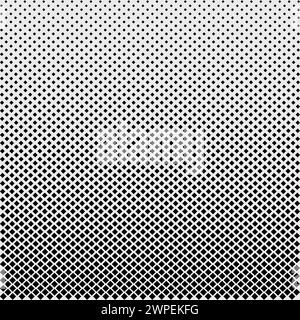 Points noir et blanc, effet demi-ton. Dégradé de demi-teintes en pointillés. vecteur linéaire de détresse de superposition de la texture de point de trame de demi-teinte Illustration de Vecteur