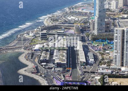 Illustration, piste, piste, lors du Grand Prix d'Arabie Saoudite de formule 1 STC 2024, 2ème manche du Championnat du monde de formule 1 2024 du 7 au 9 mars 2024 sur le circuit de Jeddah Corniche, à Djeddah, Arabie Saoudite Banque D'Images