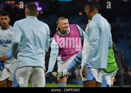 MANCHESTER, ROYAUME-UNI. , . Ligue des champions entre Manchester City et Copenhague, stade de Manchester City, 6 mars 2024, photo et copyright Anthony STANLEY/ATP images (STANLEY Anthony/ATP/SPP) crédit : SPP Sport Press photo. /Alamy Live News Banque D'Images