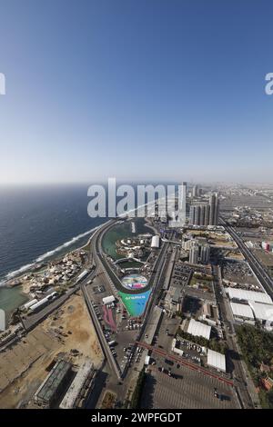 Illustration, piste, piste, lors du Grand Prix d'Arabie Saoudite de formule 1 STC 2024, 2ème manche du Championnat du monde de formule 1 2024 du 7 au 9 mars 2024 sur le circuit de Jeddah Corniche, à Djeddah, Arabie Saoudite Banque D'Images