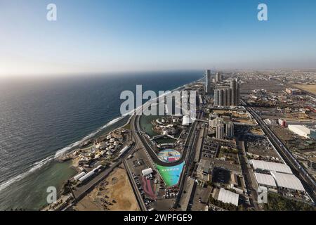 Illustration, piste, piste, lors du Grand Prix d'Arabie Saoudite de formule 1 STC 2024, 2ème manche du Championnat du monde de formule 1 2024 du 7 au 9 mars 2024 sur le circuit de Jeddah Corniche, à Djeddah, Arabie Saoudite Banque D'Images