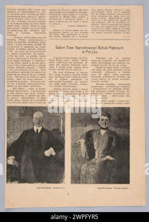 Cette reproduction de 1914 montre un portrait du comte P. par Olga Boznańska, représentant un portrait féminin polonais du début du XXe siècle. Banque D'Images