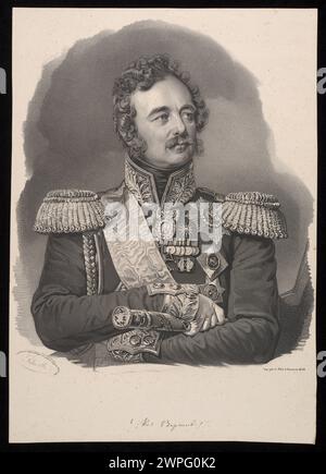 Portrait du prince de Varsovie, maréchal Ivan Fedorowicz Paskiewicz, comte. Erywański ; Schertle, Valentin (1809-1885), Krüger, Franz (1797-1857), Pohl, Karol (Varsovie ; usine litographique ; FL. 1837-1839) ; 1838 (1838-00-00-1838-00-00); Banque D'Images