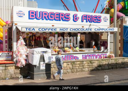 Un stand de restauration rapide à Whitby Banque D'Images