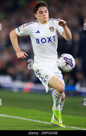 Leeds, Royaume-Uni. 05 mars 2024. Daniel James de Leeds United lors du Leeds United FC v Stoke City FC SKY BET EFL Championship match à Elland Road, Leeds, Angleterre, Royaume-Uni le 5 mars 2024 Credit : Every second Media/Alamy Live News Banque D'Images