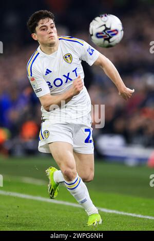 Leeds, Royaume-Uni. 05 mars 2024. Daniel James de Leeds United lors du Leeds United FC v Stoke City FC SKY BET EFL Championship match à Elland Road, Leeds, Angleterre, Royaume-Uni le 5 mars 2024 Credit : Every second Media/Alamy Live News Banque D'Images