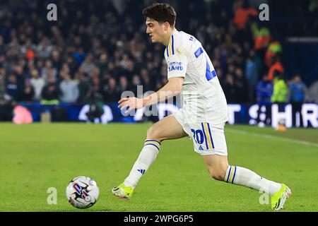 Leeds, Royaume-Uni. 05 mars 2024. Daniel James de Leeds United lors du Leeds United FC v Stoke City FC SKY BET EFL Championship match à Elland Road, Leeds, Angleterre, Royaume-Uni le 5 mars 2024 Credit : Every second Media/Alamy Live News Banque D'Images