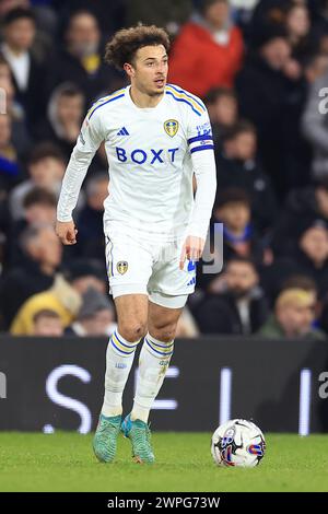 Leeds, Royaume-Uni. 05 mars 2024. Ethan Ampadu de Leeds United lors du Leeds United FC v Stoke City FC SKY BET EFL Championship match à Elland Road, Leeds, Angleterre, Royaume-Uni le 5 mars 2024 Credit : Every second Media/Alamy Live News Banque D'Images