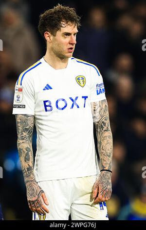 Leeds, Royaume-Uni. 05 mars 2024. Joe Rodon de Leeds United lors du Leeds United FC v Stoke City FC SKY BET EFL Championship match à Elland Road, Leeds, Angleterre, Royaume-Uni le 5 mars 2024 Credit : Every second Media/Alamy Live News Banque D'Images