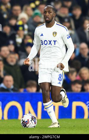 Leeds, Royaume-Uni. 05 mars 2024. Glen Kamara de Leeds United lors du Leeds United FC v Stoke City FC SKY BET EFL Championship match à Elland Road, Leeds, Angleterre, Royaume-Uni le 5 mars 2024 Credit : Every second Media/Alamy Live News Banque D'Images