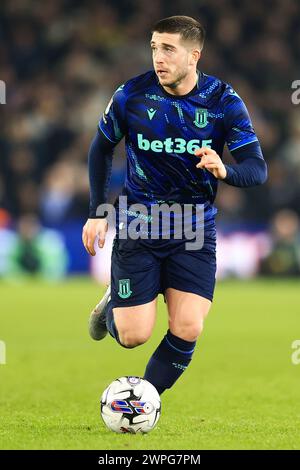 Leeds, Royaume-Uni. 05 mars 2024. Lynden Gooch de Stoke City lors du Leeds United FC v Stoke City FC SKY BET EFL Championship match à Elland Road, Leeds, Angleterre, Royaume-Uni le 5 mars 2024 Credit : Every second Media/Alamy Live News Banque D'Images