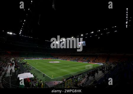 Milan, Italie. 7 mars 2024. Vue d'ensemble avant le match de l'UEFA Europa League à Giuseppe Meazza, Milan. Le crédit photo devrait se lire : Jonathan Moscrop/Sportimage crédit : Sportimage Ltd/Alamy Live News Banque D'Images