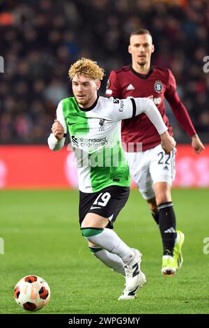 Prague, République tchèque. 7 mars 2024. HARVEY ELLIOTT de Liverpool au Stadion Letna lors de la 16e manche de l'UEFA Europa League, le 6 mars 2024 à Prague en République tchèque. (Crédit image : © Slavek Ruta/ZUMA Press Wire) USAGE ÉDITORIAL SEULEMENT! Non destiné à UN USAGE commercial ! Banque D'Images