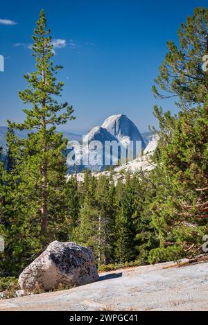 Magnifique paysage alpin le long du pittoresque Tioga Pass, Californie, États-Unis. Banque D'Images