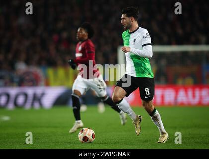 PRAGUE, RÉPUBLIQUE TCHÈQUE - 7 mars 2024 : Dominik Szoboszlai de Liverpool en action lors du match de l'UEFA Europa League entre le Sparta Praha et le Liverpool FC au Stadion Letna (crédit : Craig Mercer/ Alamy Live News) Banque D'Images