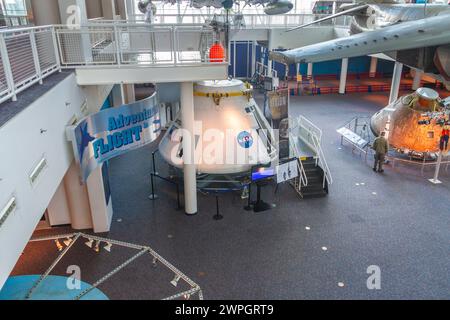 Musée du centre aérien et spatial de Virginie à Hampton Roads, Virginie. Banque D'Images