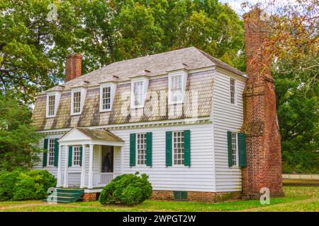 Moore House au champ de bataille historique de Yorktown, dans le parc historique national colonial, en Virginie. Banque D'Images