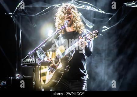 Milan, Italie. 07 mars 2024. L'auteur-compositeur-interprète et guitariste américain RANDY McSTINE se produit sur scène à Alcatraz en ouvrant le spectacle de The Pineapple Thief. Crédit : Rodolfo Sassano/Alamy Live News Banque D'Images