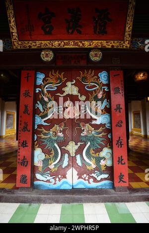 Le magnifique temple Quan Cong dans la vieille ville de Hoi an, Vietnam. Banque D'Images