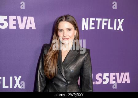 New York, New York, États-Unis. 7 mars 2024. (NOUVEAU) première saison 3 de "Girls5eva" de Netflix. 07 mars 2024, New York, New York, États-Unis : Sophia Bush assiste à la première saison 3 de "Girls5eva" de Netflix au Paris Theater le 07 mars 2024 à New York. (Crédit : M10s/TheNews2) (Foto : M10s/Thenews2/Zumapress) (crédit image : © Ron Adar/TheNEWS2 via ZUMA Press Wire) USAGE ÉDITORIAL SEULEMENT! Non destiné à UN USAGE commercial ! Banque D'Images