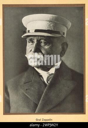 Le comte Ferdinand von Zeppelin (allemand : Ferdinand Adolf Heinrich August Graf von Zeppelin ; 8 juillet 1838 – 8 mars 1917) était un général allemand et inventeur des dirigeables rigides de Zeppelin. Son nom est devenu synonyme de dirigeables et a dominé le vol longue distance jusqu'aux années 1930 Il a fondé la société Luftschiffbau Zeppelin. Banque D'Images