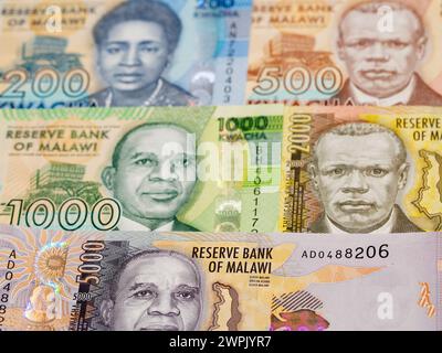 Malawian Money - kwacha un contexte d'affaires Banque D'Images