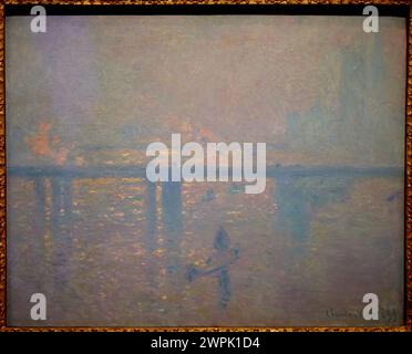 'Charing Cross Bridge', 1899, Claude Monet (1840-1926), Musée Thyssen Bornemisza, Madrid, Espagne, Europe Banque D'Images