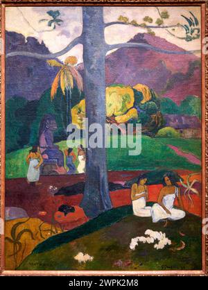 'Mata Mua (In Olden Times)', 1892, Paul Gauguin (1848-1903), Musée Thyssen Bornemisza, Madrid, Espagne, Europe Banque D'Images