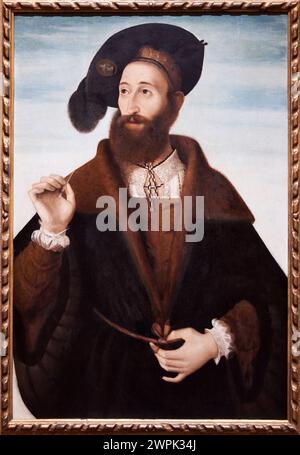 Bartolomeo Veneto (Activo en Venecia en 1502-Turín, 1531), Portrait d'homme, Hacia 1525-1530 Banque D'Images