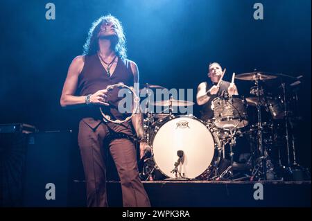 28 octobre 2023 : Jay Buchanan - Rival sons joue un concert à Milan, en Italie Banque D'Images