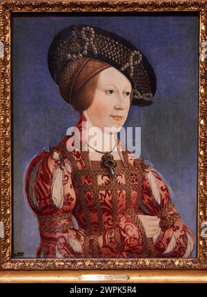 Hans Maler (Ulm, hacia 1480 - Schwaz (?), 1526/1529), Portrait d'Anne de Hongrie et de Bohême, 1519 Banque D'Images