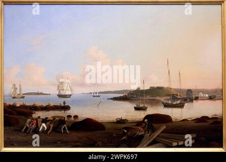 Fitz Henry Lane, Gloucester, 1804-1865, The Fort and Ten Pound Island, Gloucester, Massachusetts, 1847 Banque D'Images