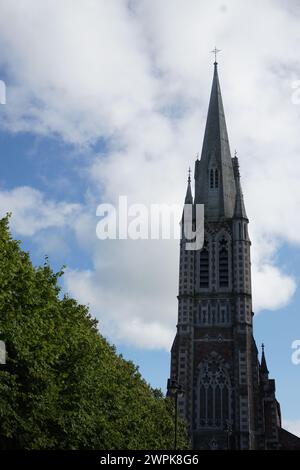 La tour de l'église catholique St John's Tralee. Irlande Banque D'Images