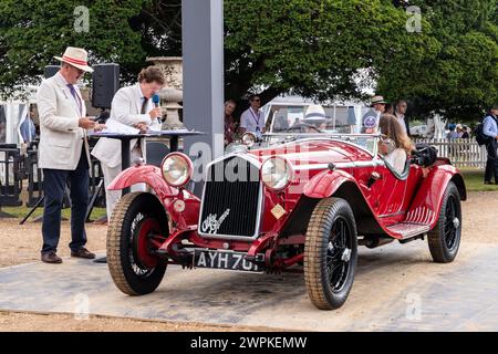 Alfa Romeo 6C au concours of Elegance 2023, Hampton court Palace, Londres Banque D'Images