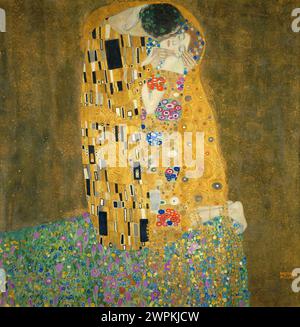 Le Kiss Gustav Klimt (1862-1918) Banque D'Images