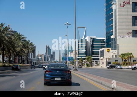 King Abdullah Fahd Road - les monuments les plus importants de Riyad Banque D'Images