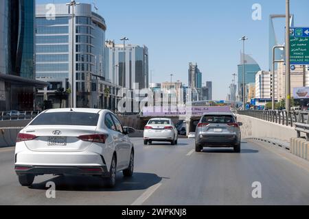 King Abdullah Fahd Road - les monuments les plus importants de Riyad Banque D'Images