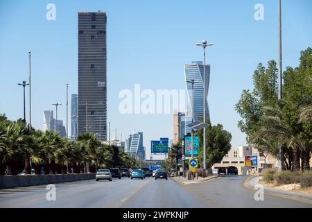 King Abdullah Fahd Road - les monuments les plus importants de Riyad Banque D'Images