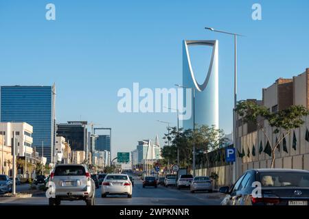 King Abdullah Fahd Road - les monuments les plus importants de Riyad Banque D'Images