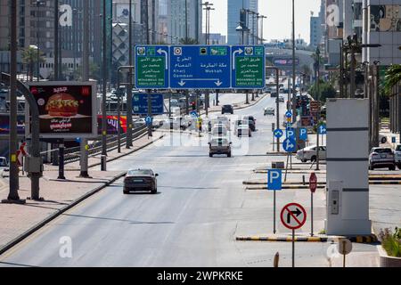 King Fahd Road - les monuments les plus importants de Riyad Banque D'Images