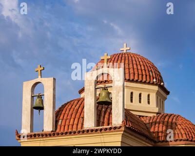 Chapelle Saint-Nicolas, vue détaillée, ville de Réthymnon, région de Réthymnon, Crète, îles grecques, Grèce, Europe Banque D'Images