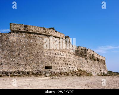 Château d'Antimachia près de Kardamaina, Île de Kos, Dodécanèse, Îles grecques, Grèce, Europe Banque D'Images