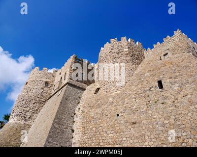 Monastère de Saint-Jean le théologien, Patmos Chora, site du patrimoine mondial de l'UNESCO, île de Patmos, Dodécanèse, îles grecques, Grèce, Europe Banque D'Images