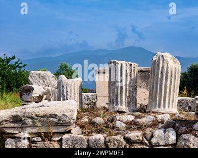 Heraion of Samos, site du patrimoine mondial de l'UNESCO, Ireo, île de Samos, Nord de la mer Égée, îles grecques, Grèce, Europe Banque D'Images