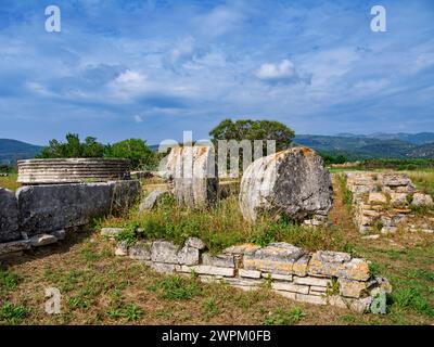 Heraion of Samos, site du patrimoine mondial de l'UNESCO, Ireo, île de Samos, Nord de la mer Égée, îles grecques, Grèce, Europe Banque D'Images