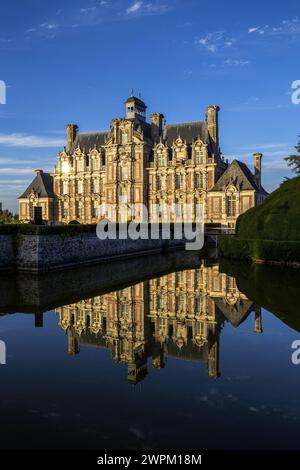 Château de Beaumesnil, Eure, Normandie, France, Europe Banque D'Images