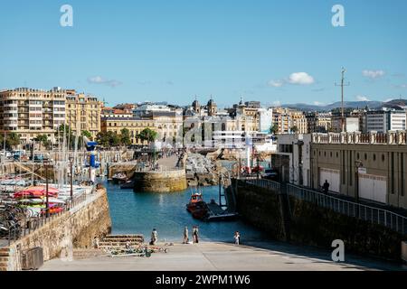 Vieille ville, Donostia, Saint-Sébastien, Gipuzkoa, pays Basque, Espagne, Europe Banque D'Images