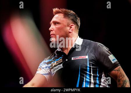 Brighton, Royaume-Uni. 07 mars 2024. Lors de la BetMGM premier League Darts 2024, nuit 6 au Brighton Centre, Brighton, Angleterre, Royaume-Uni le 7 mars 2024 Credit : Every second Media/Alamy Live News Banque D'Images