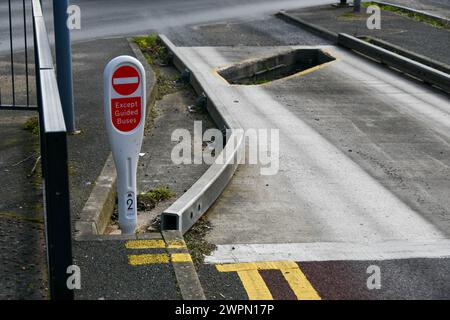 Bus guidé de la gare routière de St Ives Banque D'Images
